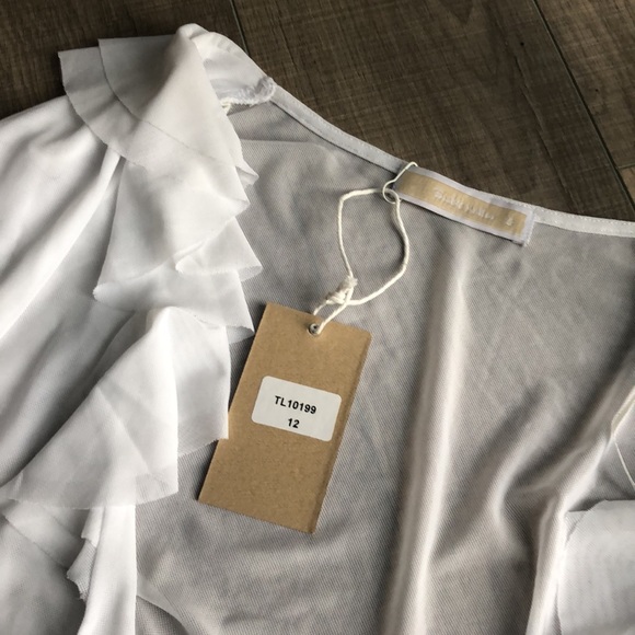 VERGE GIRL SHEER TIE UP TOP - Picture 3 of 3